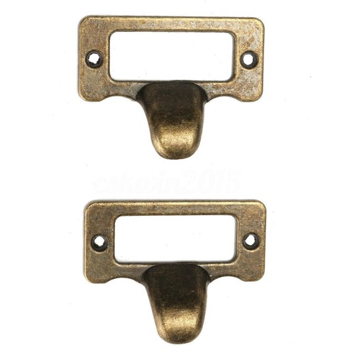 Apothecary Drawer Cup Pulls Handles Ant Victorian Style Solid Brass Handle / New - Picture 9 of 10