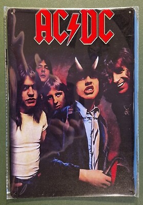 AC/DC ACDC Metallschild Highway to Hell OVP Neu Angus Bon Australien Schottland