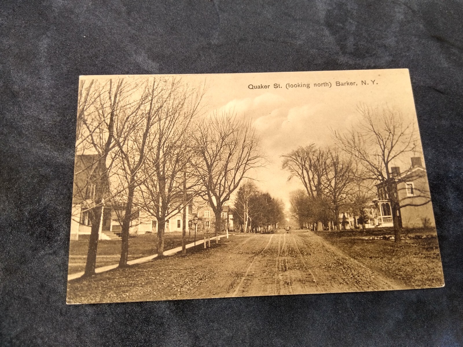 Quaker Street Looking North Barker New York Street Scene Photo Postcard eBay