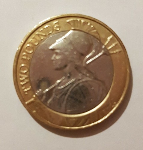 Moneda definitiva de 2 libras Royal Mint Britannia 2016 circulada