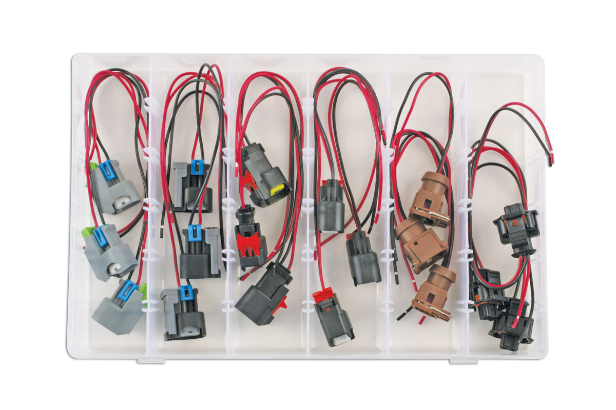 Assorted Bosch Injector Connector Kit - 18 Pieces - Connect 37550 New