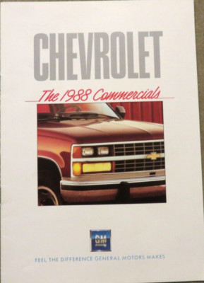 1988 Chevrolet Commercials Astro Blazer Suburban Prospekt Brochure, 20 Seiten