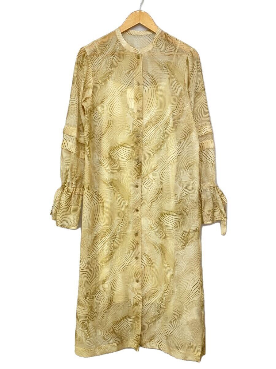 FRAY ID Original Art Print Sheer Dress - 長袖・七分袖