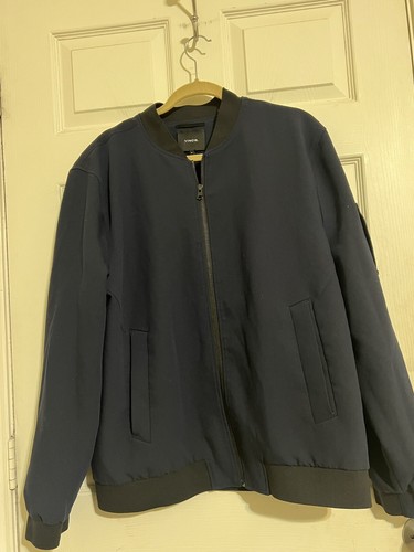 Chaqueta de bombardero Vince Pilot Fit azul marino y forrada de negro ligera para hombre talla XL - Imagen 8 de 14