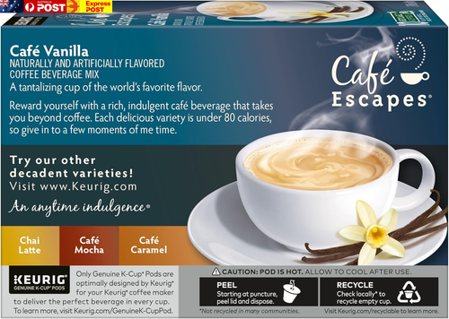 Café Vanilla Coffee Beverage, Single-Serve K-Cup Pods, 60 Count - Picture 10 of 10