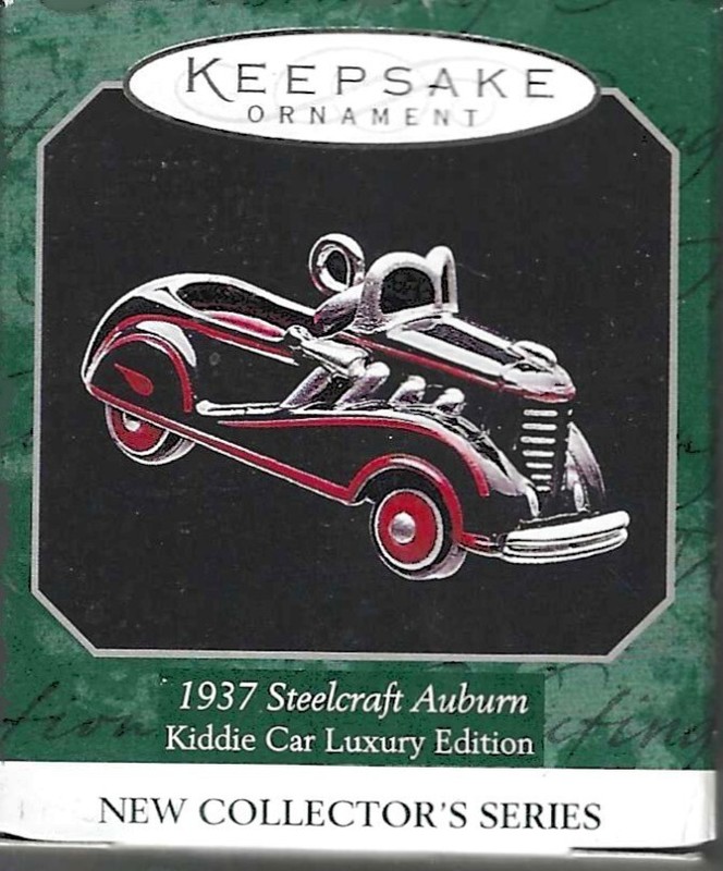 Hallmark Keepsake 1937 Steelcraft Auburn Kiddie Car Luxury Edition # 1 1998 New