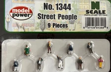 Model Power 1344 N Pedestrian Figures (Set of 9) •