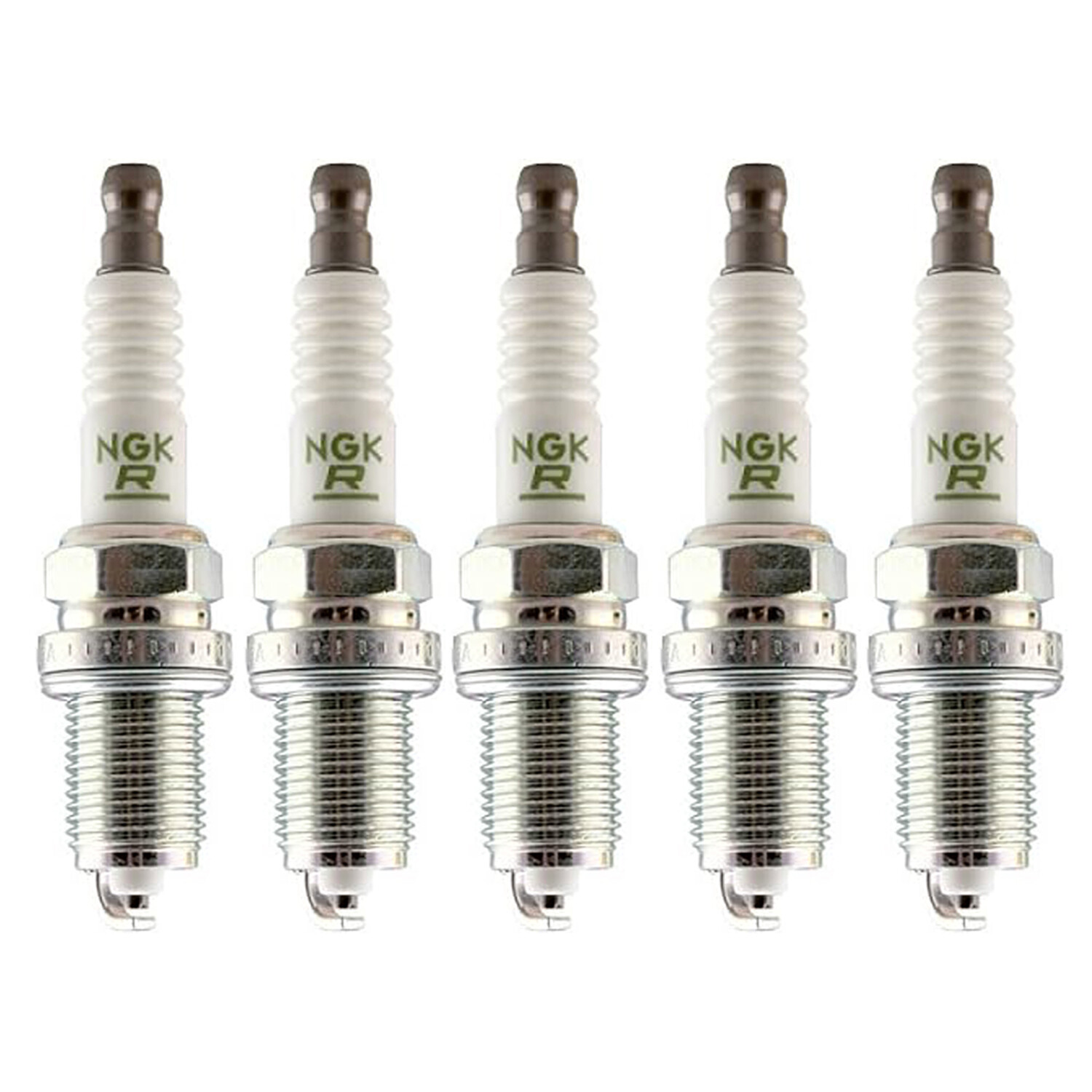 NGK V-Power Spark Plug Set 5 Pieces 6427 For Audi 4000 5000 VW Quantum 2.2 L5