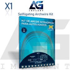 Kit de fil d'arc auto-ligatant NiTi CrNi TMA support de boîtier patient orthodontie dentaire