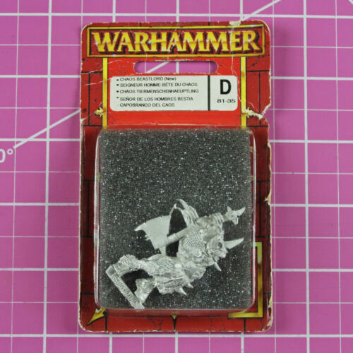 Warhammer Chaos Beastlord NIB Metal - Rare OOP - Citadel Beastmen Beastman Lord