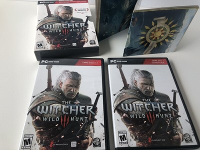 The Witcher Wild Hunt 3 PC DVD-ROM Video Game Warner Bros. Games Bonus Content￼