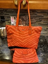 Coach Weekender Tote & Pouch Tiger