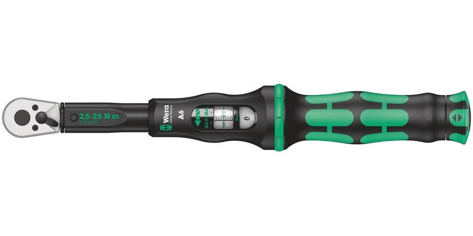 WERA 05075605001 CLICK-TORQUE A6 TORQUE WRENCH HEX 2,5 - 25 NM