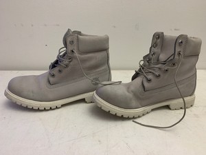 Timberland-6-Inch-Premium-Waterproof-Boot-Grey-White-Soles-Size-10-Womens