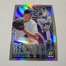 2020 Donruss Optic Illusions Silver Holo Jacob DeGrom # 1