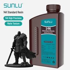 SUNLU 14K Standard LCD/DLP Resin High Precision Smooth Matte Finish Black 1KG