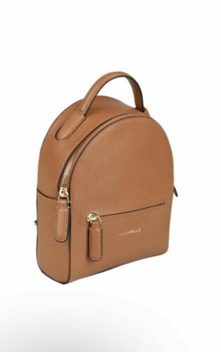 coccinelle brown leather ariel mini backpack Nory grained crab reimagined for this collection with elegant Backpacks - Bags