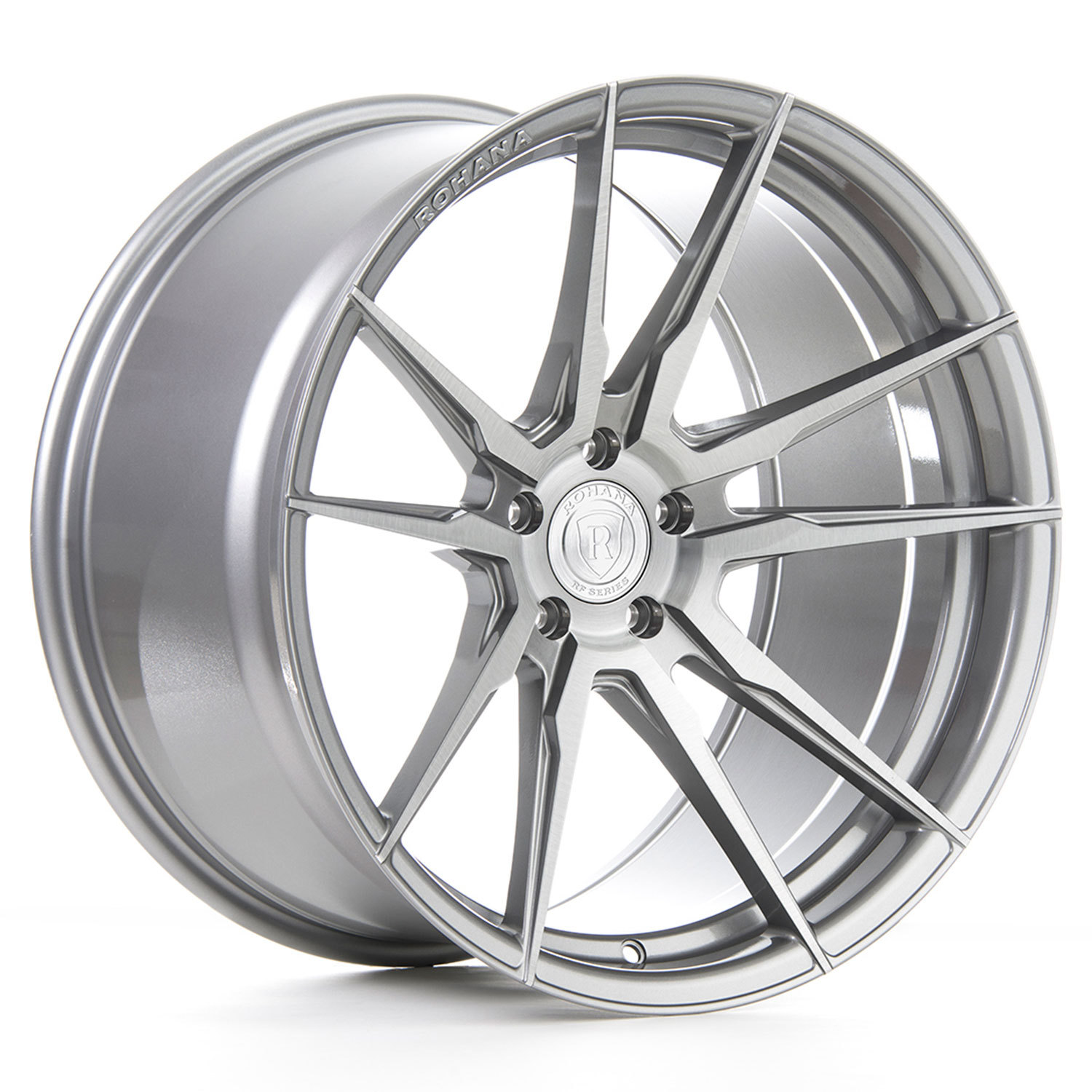 20” ROHANA RFX2 BRUSHED TITANIUM CONCAVE WHEELS RIMS FOR AUDI R8 20X9 AND 20X11