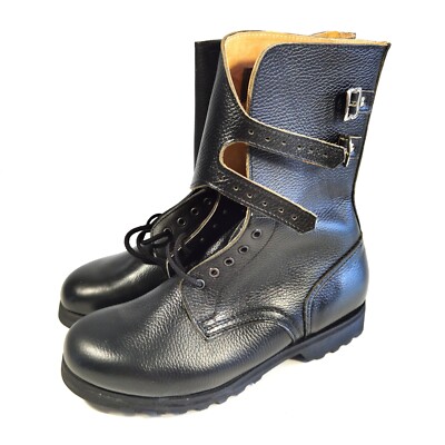 Genuine Yugoslavian Military M77 Leather Boots Double Buckle