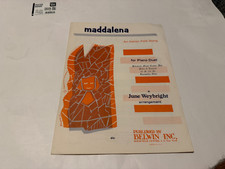 Maddalena Italian Folk Song Duet by June Weybright 1964