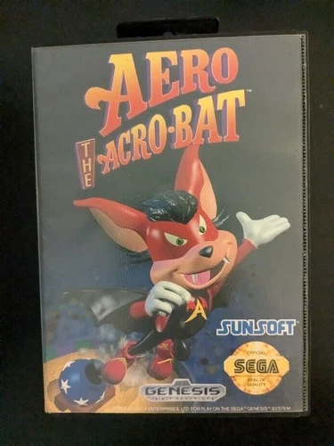 Aero the Acrobat (Sega Genesis, 1993) NO MANUAL