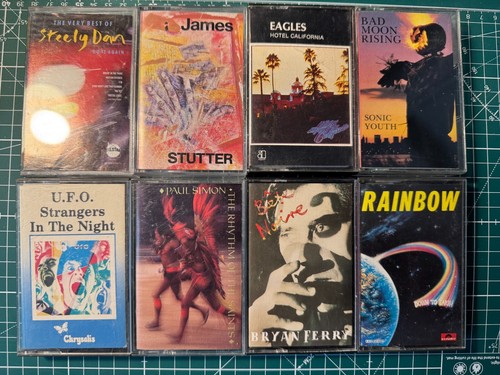 music cassettes job lot Steely Dan - Eagles - Sonic Youth - Rainbow - Kate Bush