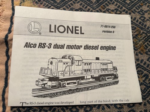 LIONEL # 6-18845 O SCALE RIO GRANDE ALCO DUAL MOTOR RS-3 LOCOMOTIVE # 5204 - Picture 5 of 6
