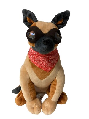 10'' Fallout 4 Dogmeat Plush w/ Bandanas & Goggles Bethesda EXCELLENT