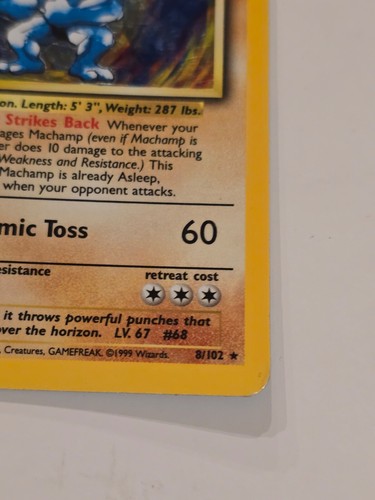 😻 Pokemon MACHAMP * 1st Edition * Base Set 8/102 * HOLO * LP + (G) - Picture 3 of 10