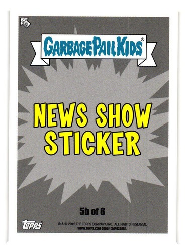 2016 GARBAGE PAIL KIDS SERIES 2 PRIME SLIME TRASHY TV PICK-YOUR-CARD *YELLOW* - Picture 40 of 64