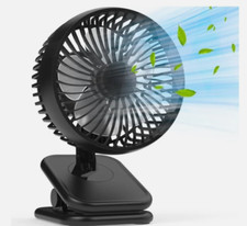 6" clip on Fan 10000mAH battery, 360 stroller max 53 H working 4 speed recharge