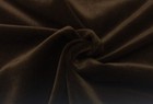 Ballard Designs Queens Velvet Chocolate Brown Solid Cushion Fabric By Yard 54"W