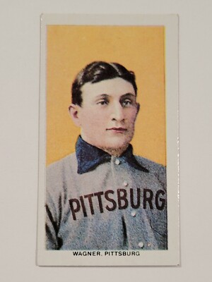 Honus Wagner T-206 1910 Tobacco REPRINT Red Back Value $35,000 REPRINT Mini  Card
