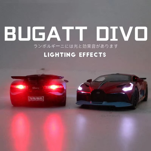 Diecast Bugatti Divo: 1/32 Scale - Lights, Toy Car - Picture 2 of 12