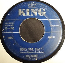   BILL DOGGETT   HONKY TONK Part 1  2   1956 KING RECORD R B Soul Blues 45 rpm