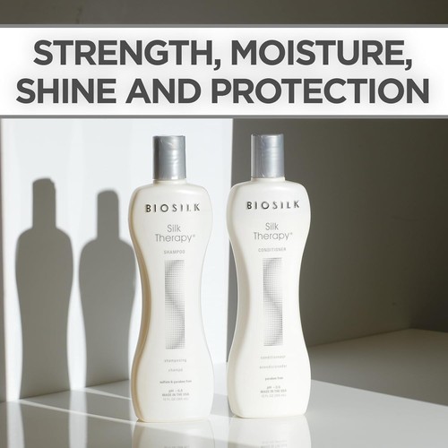 BIOSILK Silk Therapy Duo Set Shampoo and Conditioner - 12 Fl Oz (Pack of 2) ~NEW - Picture 3 of 6