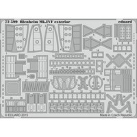 MW22 Eduard 72599 Blenheim Mk.Ivf Exterior 1/72 Pe Set For