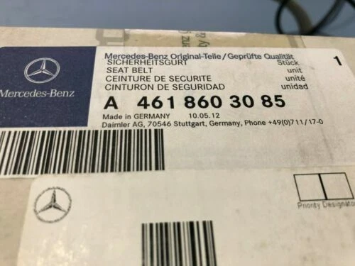 Mercedes-Benz Genuine OEM Car Seat Belts