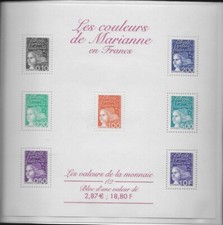2001 bloc feuillet les couleurs de Marianne  N° 41 NEUF **