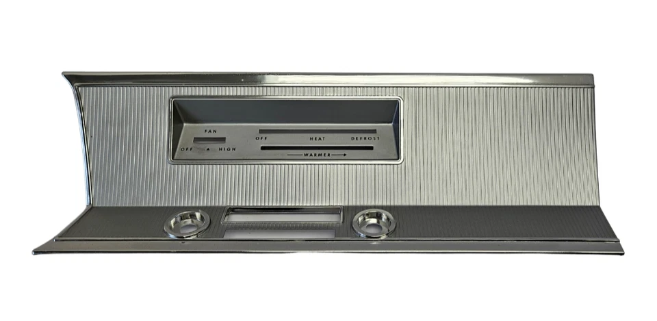 1967 Plymouth Valiant Signet Dashboard Heater Control & Radio Bezel NOS 2770565. - Image 2 of 4