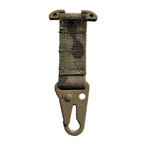 Tactical Belt Clip T-Mount Molle Clip Webbing Belt Clip Hook Hanging Carabiner - Picture 5 of 17
