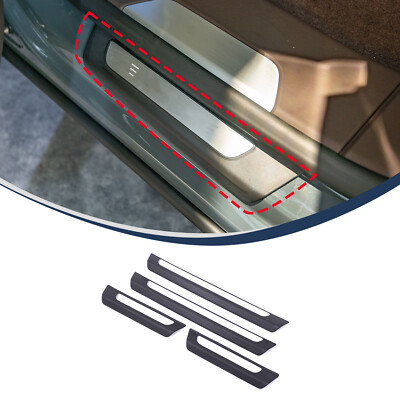 Car Door Sill Scuff Plate Trim For Lamborghini Urus 2018-2023 Matt Dry Carbon