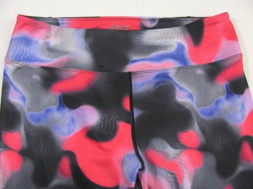 Leggings sportivi Asics nuovi con etichette stampa carpe diem donna L taglio stretto grande multicolore - Foto 7 di 7
