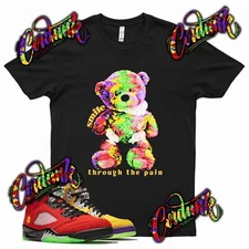 Black SMILE PAIN T Shirt for J1 5 WHAT THE - Grape Oregon Sail Bel Air Top 3