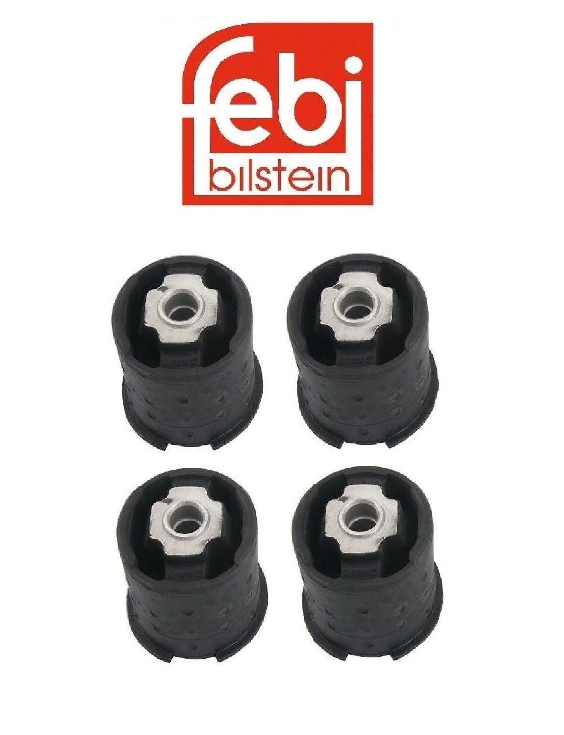 For 0006 BMW X5 E53 SET OF 4 Febi Rear Axle Subframe Control Arm Mount