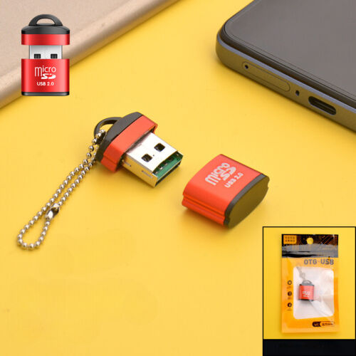 MICRO SD Memory Card Reader Black SDXC TF Mini USB 2.0 Super High Speed Adapter. - Picture 10 of 11