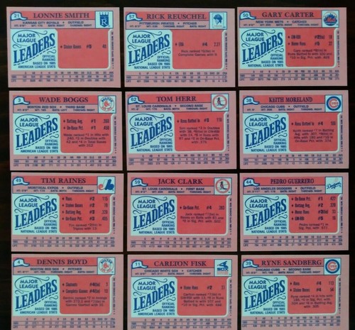 1986 TOPPS & 1988 TOPPS MINI BASEBALL CARD LOT OF (21) (SEE DESCRIPTION DETAILS) - Bild 2 von 4