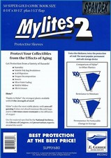 50 E. Gerber Mylites 2 Mil Mylar Super Golden Age Comic Bags 825M2 8 X 10