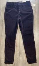 Universal Thread Size 6/28R Regular Burgundy High-Rise Corduroy NWT Women  s