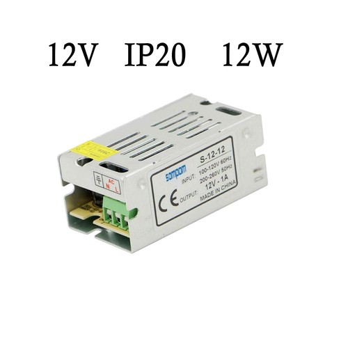 DC 12V 24V 12W-720W LED Transformador Fuente de alimentación Controlador LED Transformador Tira - Imagen 8 de 46